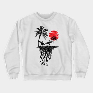 Summer Surf island Crewneck Sweatshirt